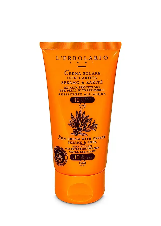 Solar crema zanahoria y s. karité F+30 75 ml, L'Erbolario