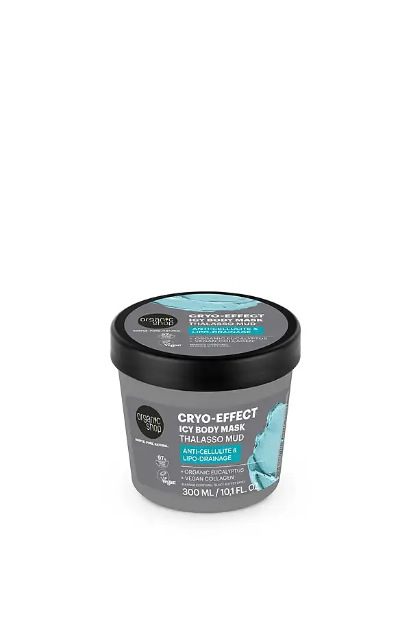 Mascarilla corporal efecto frio barro talaso anticelulitico drenaje 300 ml, Organic Shop