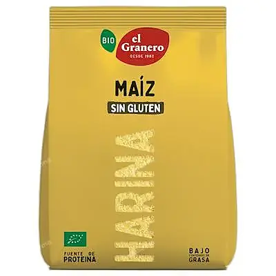 Harina maiz sin gluten BIO 500 g, El Granero