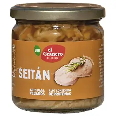 Seitan en conserva BIO 385 g, El Granero