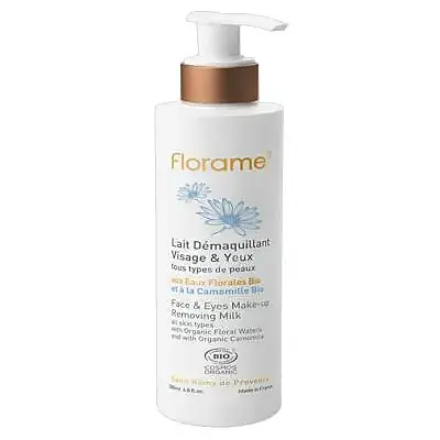 Leche desmaquillante para cara y ojos 200 ml, Florame