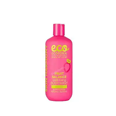 Gel de ducha bienestar de fresa y kiwi 400 ml, Ecoforia