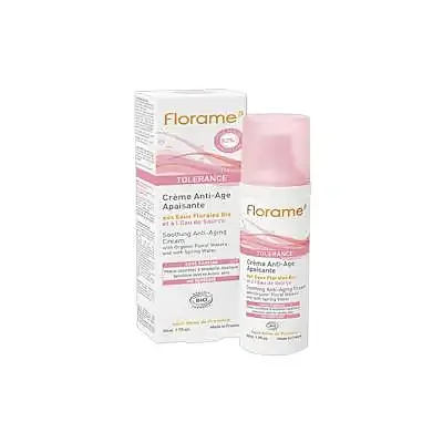 Crema facial anti-edad calmante tolerance 50 ml, Florame