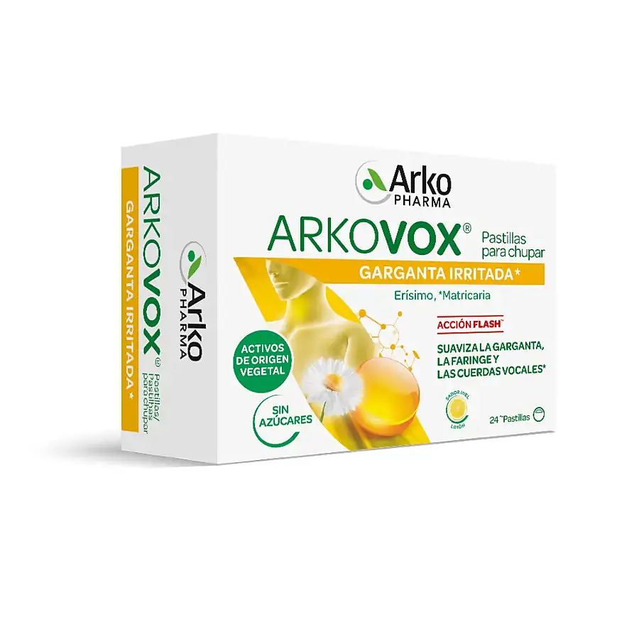Arkovox pastillas miel-limón 24 past, Arkopharma