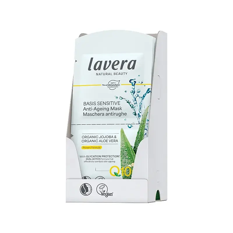 Display mascarilla facial Q10 basis sensitiv (antes 111024D), Lavera
