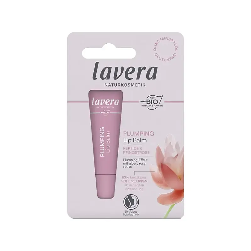 Bálsamo labial efecto volumen peptidos & peonia, Lavera