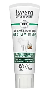 Dentífrico blanqueador sensitive coco & fluor, Lavera