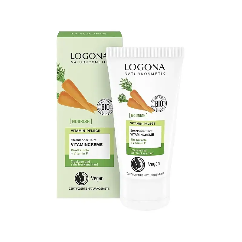 Crema vitaminica color iluminadora zanahoria & vitamina F BIO, Logona