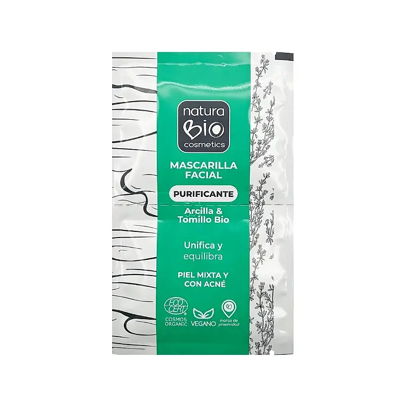 Mascarilla facial purificante, Naturabio