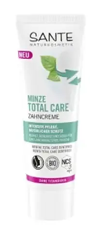 Dentífrico menta & salvia con fluor sante BIO, Sante Naturkosmetik