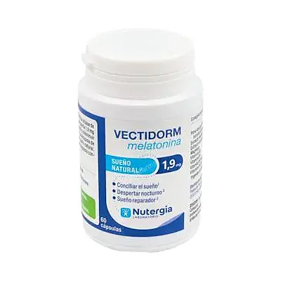 Vectidorm melatonina 1.9 mg 60 cápsulas, Nutergia