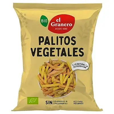 Palitos vegetales BIO 70 g, El Granero