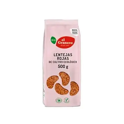 Lentejas rojas BIO 500 g, El Granero