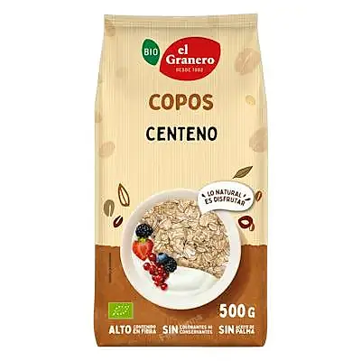 Copos centeno BIO 500 g, El Granero