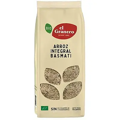 Arroz integral basmati BIO 500 g, El Granero