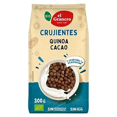 Bolitas quinoa agave cacao BIO 300 g, El Granero