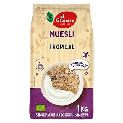 Tropi muesli extra BIO 1 kg, El Granero