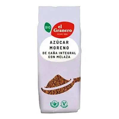 Azúcar moreno integral de caña con melaza BIO 1 kg, El Granero