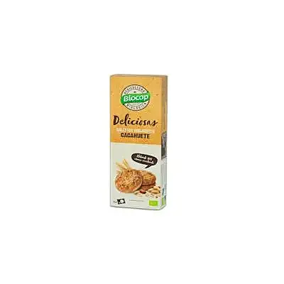 Galletas crujientes cacahuete BIO 125 g, Biocop