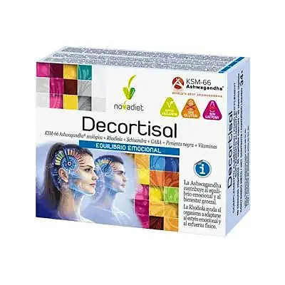 Decortisal 60 cápsulas, Novadiet