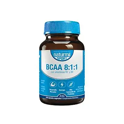 Naturmil bcaa 120 cápsulas vegetales, Dietmed