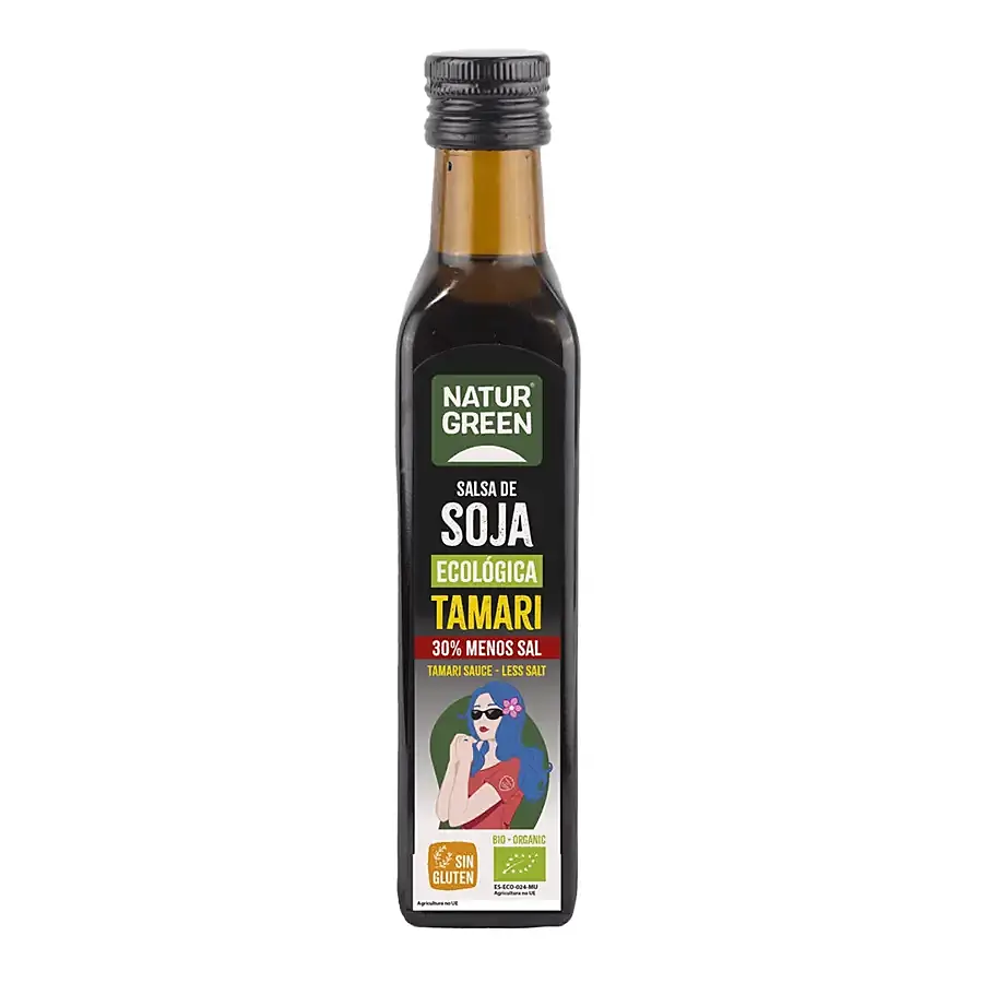 Tamari contenido reducido en sal BIO 250 ml, Naturgreen
