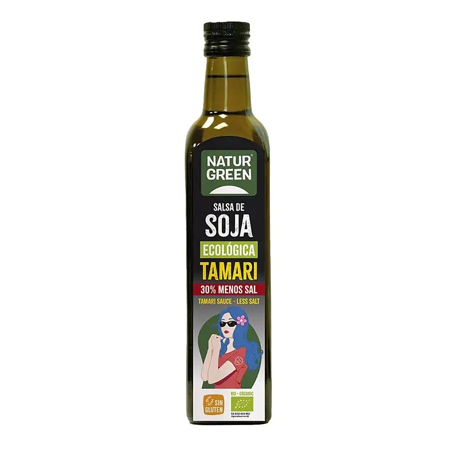 Tamari contenido reducido en sal BIO 500 ml, Naturgreen