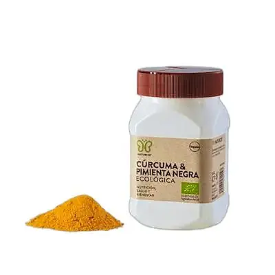 Cúrcuma+pimienta negra en polvo pet BIO 200 g, Naturcid