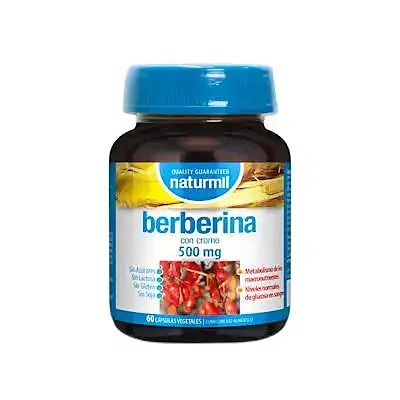 Berberina con cromo 500 mg 60 cápsulas, Naturmil