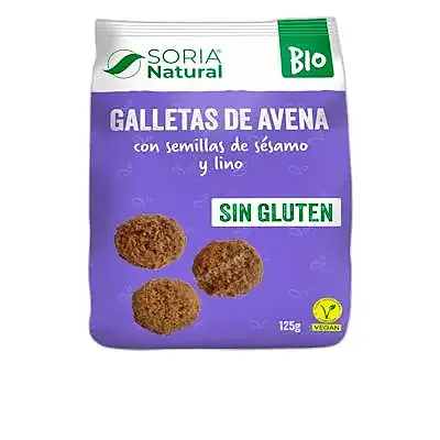Galletas avena con lino y sésamo, Soria Natural
