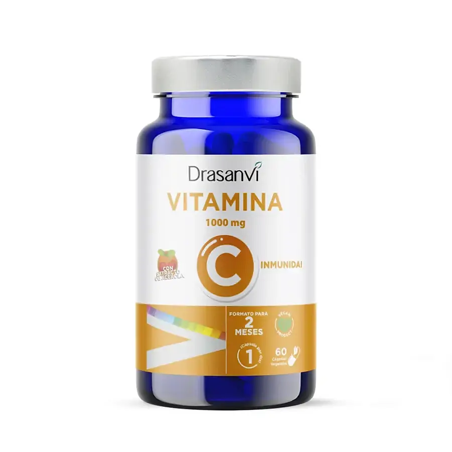 Vitamina C 1000 mg 60 cápsulas, Drasanvi