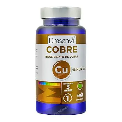 Mineral bisglicinato cobre 90 comprimidos, Drasanvi