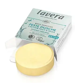Gel ducha & champú solido 2 en 1 hidratante basis sensitve, Lavera