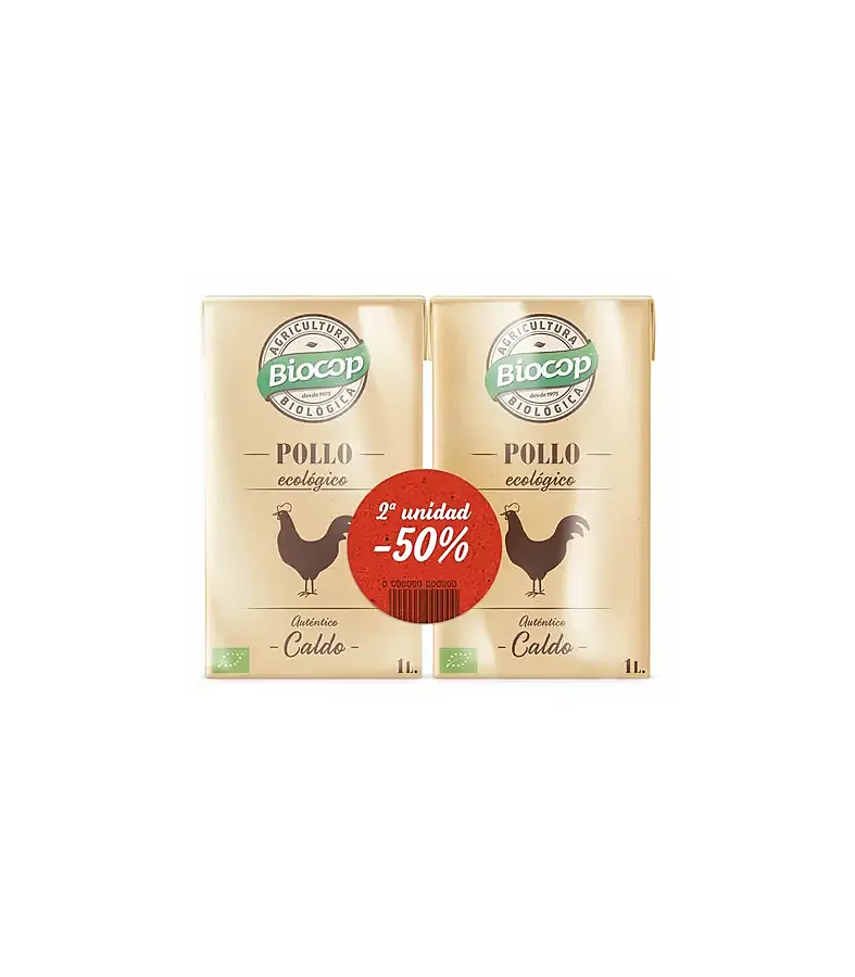 Caldo pollo autentico duopack promo, Biocop