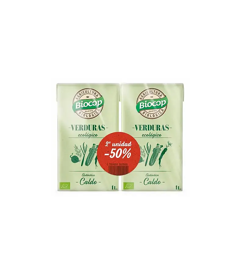 Caldo verduras autentico duopack promo, Biocop
