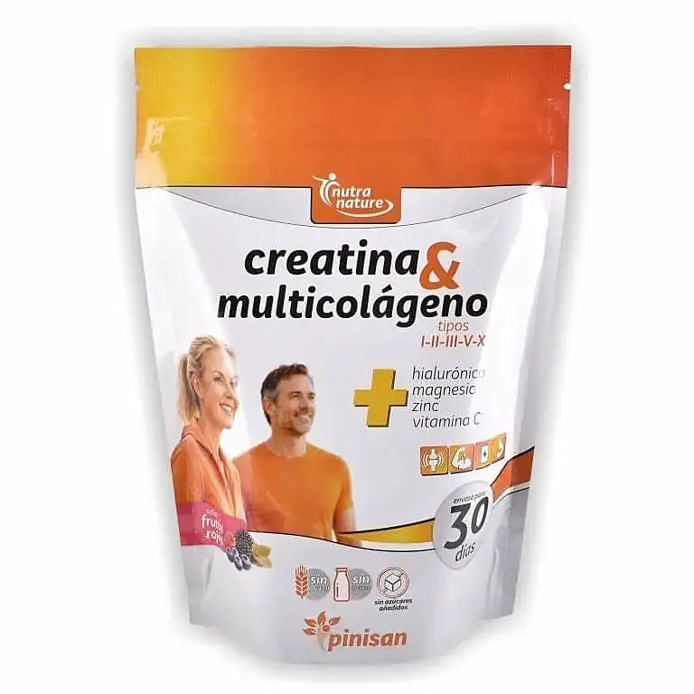 Creatina multicolageno frutos rojos 270 g, Pinisan