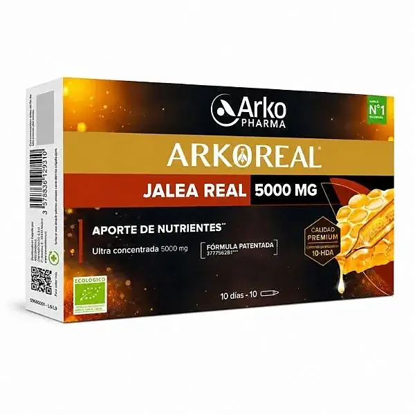 Arkoreal jalea real 5000 mg ultraconcentrada 10 ampollas, Arkopharma
