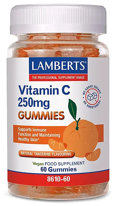 Vitamina c 250 mg 60 gummies, Lamberts
