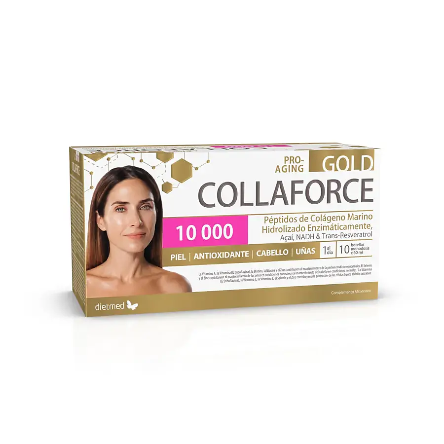Collaforce gold 10000 ampollas 10 x 60 ml, Dietmed